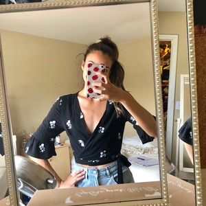 Tilly’s wrapped floral top